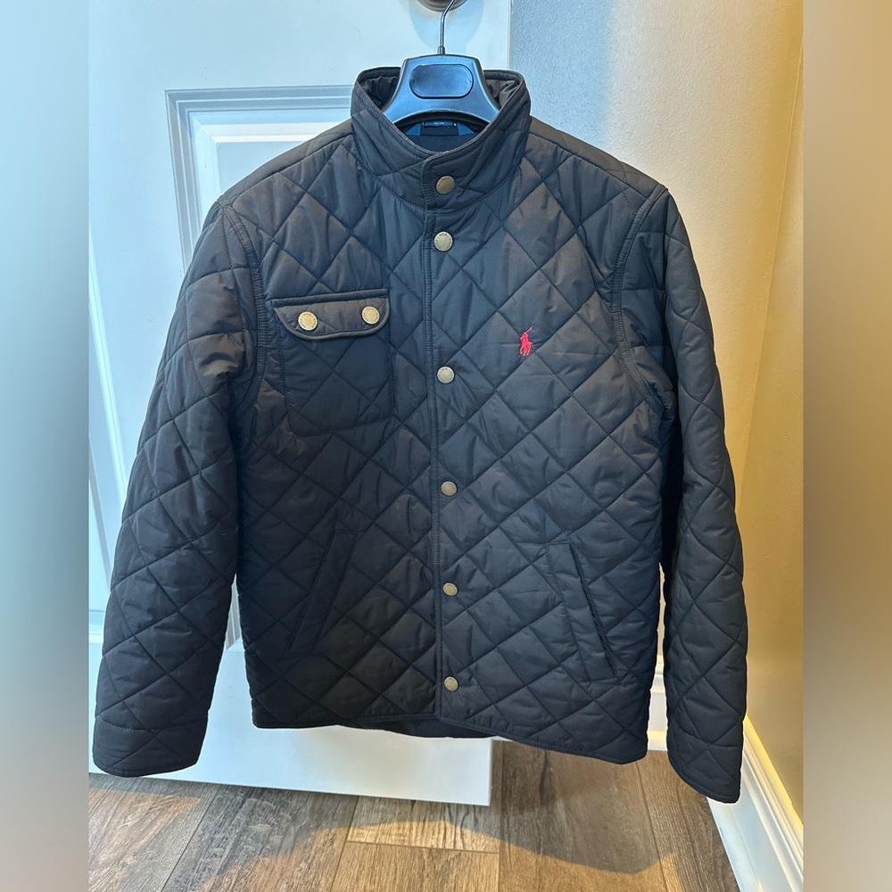 Polo Ralph Lauren Boys/Girls light winter/Spring jacket black  size L 14-16